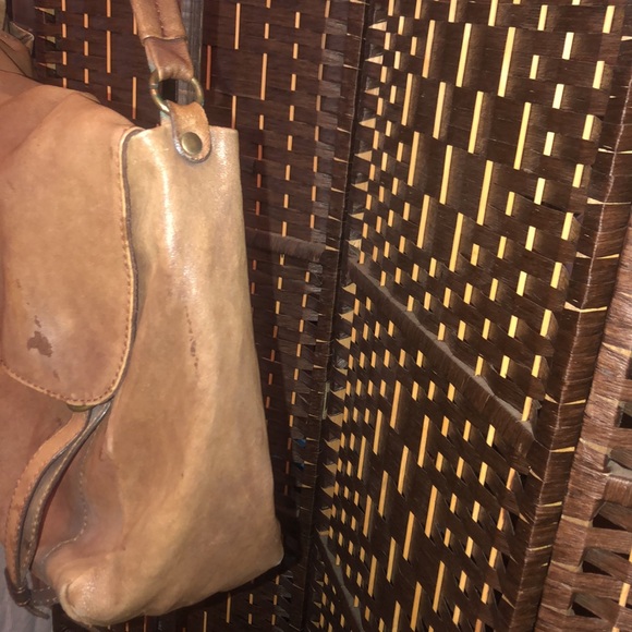 Rossi Firenze satchel brown distressed leather bag made in Florence Italy - Picture 9 of 14